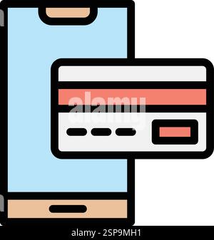 Online payment Vector Icon Design Illustration Stock Vector