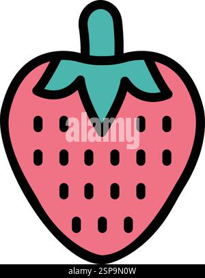 Strawberry Vector Icon Design Illustration Stock Vector