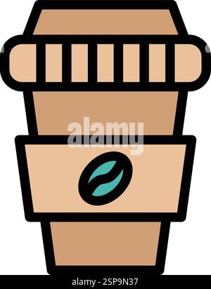 Coffee cup Vector Icon Design Illustration Stock Vector