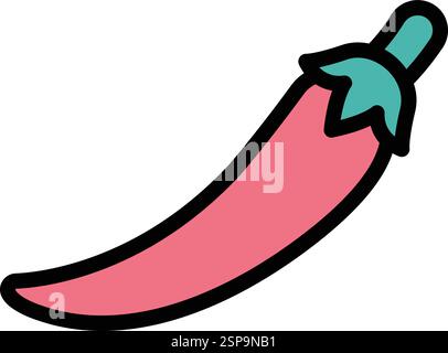 Chilli Vector Icon Design Illustration Stock Vector