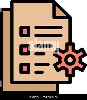 File management Vector Icon Design Illustration Stock Vector