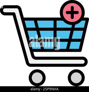 Add to cart Vector Icon Design Illustration Stock Vector