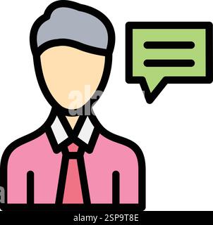 Advisor Vector Icon Design Illustration Stock Vector
