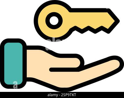 Keys Vector Icon Design Illustration Stock Vector