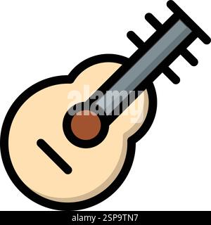 Guitar Vector Icon Design Illustration Stock Vector