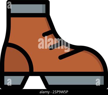 Boots Vector Icon Design Illustration Stock Vector