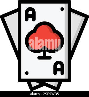 Playing card Vector Icon Design Illustration Stock Vector