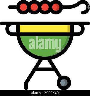 Bbq Vector Icon Design Illustration Stock Vector