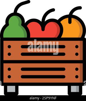 Fruit Vector Icon Design Illustration Stock Vector