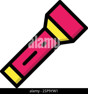 Torch Vector Icon Design Illustration Stock Vector