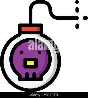 Bomb Vector Icon Design Illustration Stock Vector