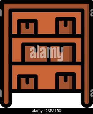 Rack Vector Icon Design Illustration Stock Vector