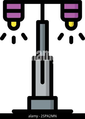 Light bulb Vector Icon Design Illustration Stock Vector