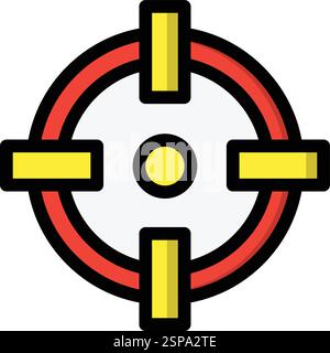 Target Vector Icon Design Illustration Stock Vector