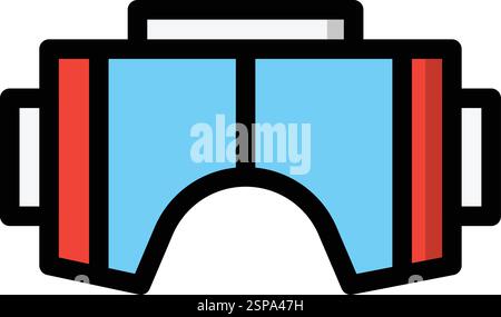 Vr glasses Vector Icon Design Illustration Stock Vector
