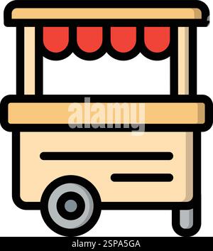 Street food Vector Icon Design Illustration Stock Vector