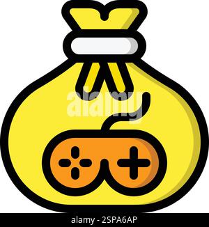 Money bag Vector Icon Design Illustration Stock Vector