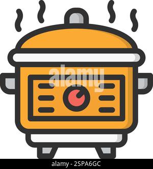 Rice cooker Vector Icon Design Illustration Stock Vector