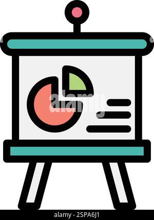 Presentation Vector Icon Design Illustration Stock Vector