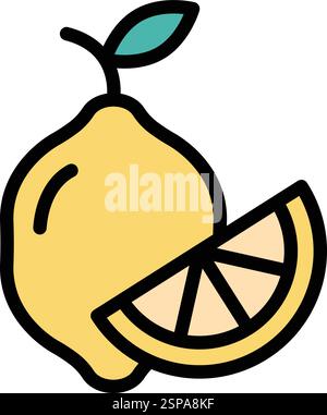 Lemon Vector Icon Design Illustration Stock Vector