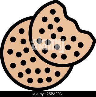 Cookies Vector Icon Design Illustration Stock Vector