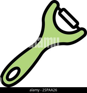 Peeler Vector Icon Design Illustration Stock Vector