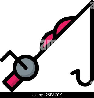 Fishing Vector Icon Design Illustration Stock Vector