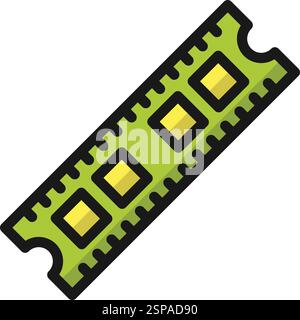 Ram Vector Icon Design Illustration Stock Vector