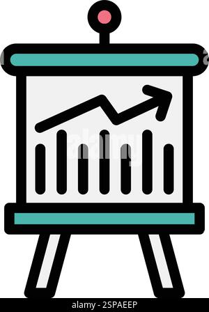 Stock market Vector Icon Design Illustration Stock Vector