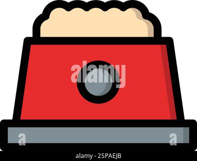 Dog bowl Vector Icon Design Illustration Stock Vector