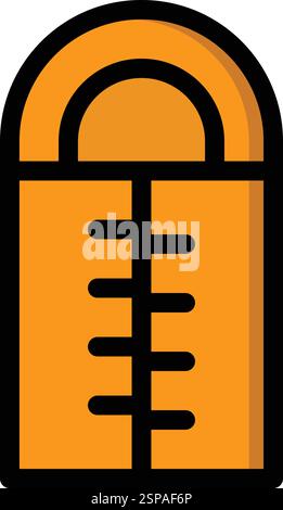 Sleeping bag Vector Icon Design Illustration Stock Vector