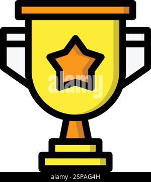 Award Vector Icon Design Illustration Stock Vector