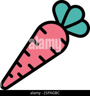 Carrot Vector Icon Design Illustration Stock Vector
