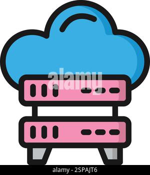 Server Storage Vector Icon Design Illustration Stock Vector