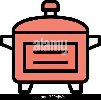 Cooker Vector Icon Design Illustration Stock Vector