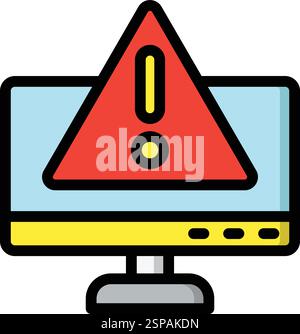 Danger Vector Icon Design Illustration Stock Vector