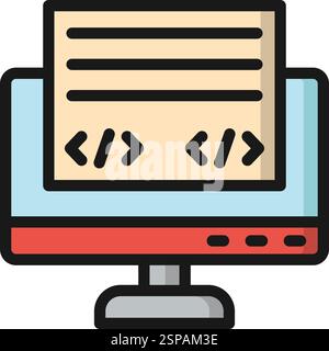 Front End Vector Icon Design Illustration Stock Vector