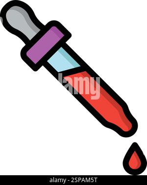 Eye Dropper Vector Icon Design Illustration Stock Vector