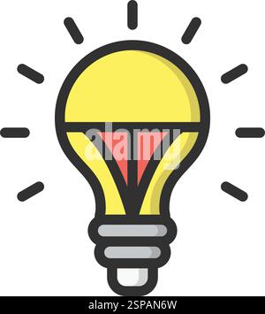Led bulb Vector Icon Design Illustration Stock Vector