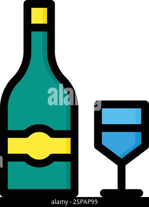 Wine Vector Icon Design Illustration Stock Vector