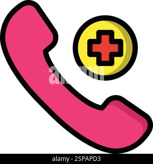 Phone Call Vector Icon Design Illustration Stock Vector