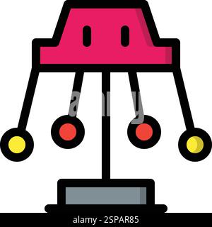 Swing Vector Icon Design Illustration Stock Vector