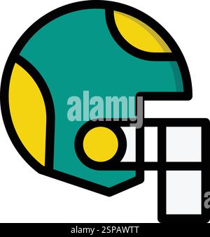 Helmet Vector Icon Design Illustration Stock Vector