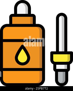 Correction Fluid Vector Icon Design Illustration Stock Vector