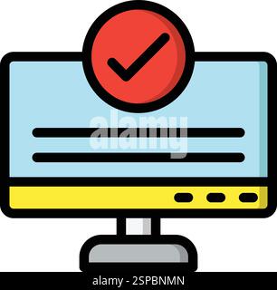 Checking Vector Icon Design Illustration Stock Vector