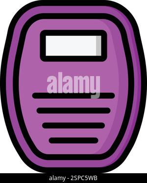Weighing Machine Vector Icon Design Illustration Stock Vector