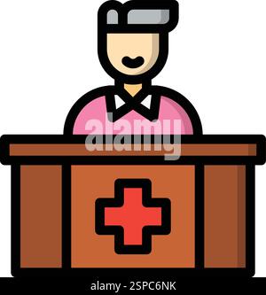 Reception Vector Icon Design Illustration Stock Vector