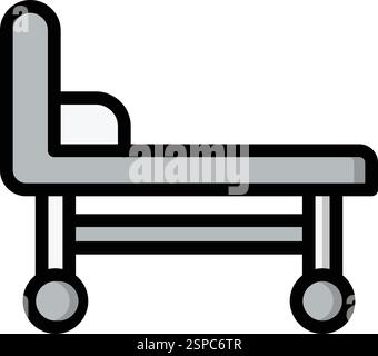Stretcher Vector Icon Design Illustration Stock Vector