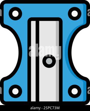 Pencil Sharpener Vector Icon Design Illustration Stock Vector