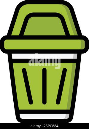 Bin Vector Icon Design Illustration Stock Vector